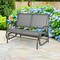 Costway Patio Swing Glider Bench Loveseat Rocking Chair Backyard Poolside